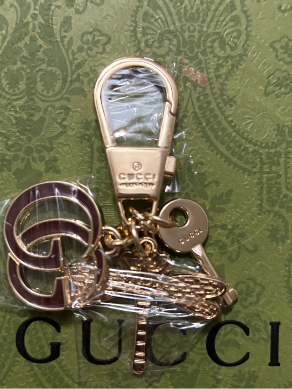 GG Gold & Purple Keychain/Charm